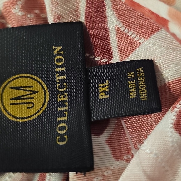 NWT JM Collection Petite XL Floral tile Jacquard Scoop Neck Ruby Slippers Combo - Picture 9 of 9